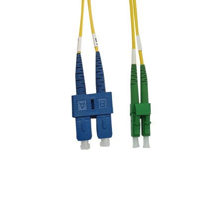 Cordon FO Duplex monomode 9/125 LC APC/SC - 2m