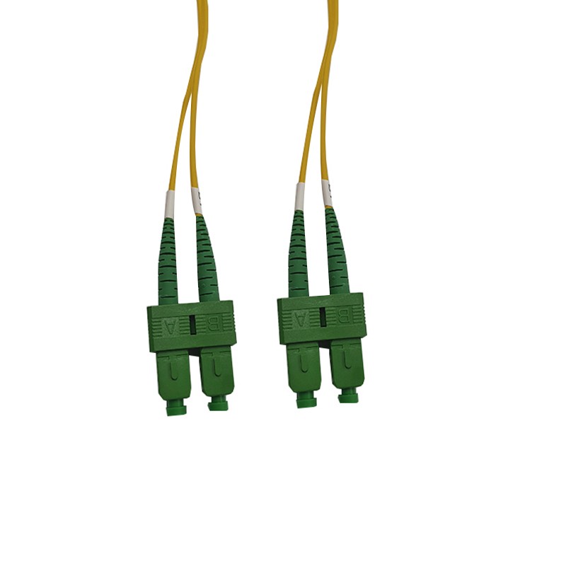 Cordon FO Duplex monomode 9/125 SC APC/SC APC - 10m