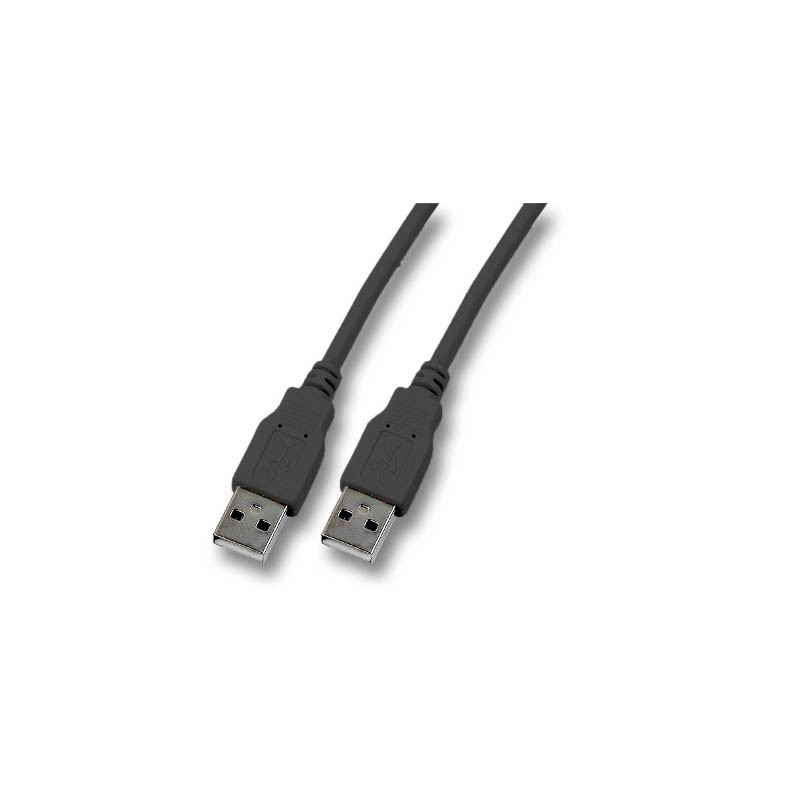 Cordon USB 2.0 A-A M / M Noir - 1m