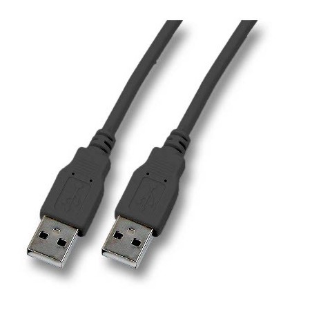 Cordon USB 2.0 A-A M / M Noir - 1m