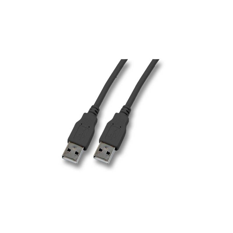 Cordon USB 2.0 A-A M / M Noir - 1.8m