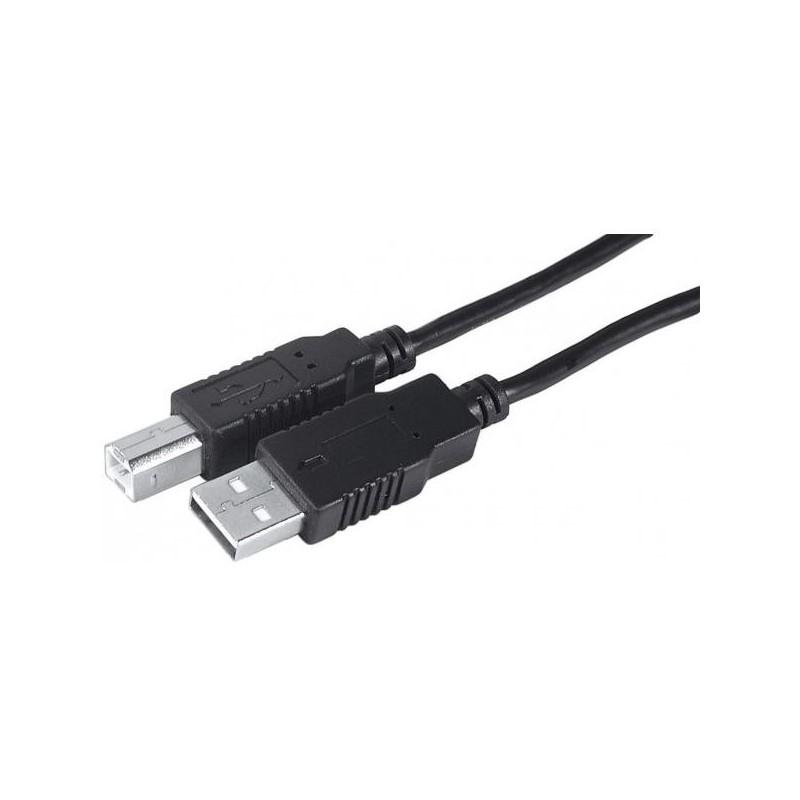 Cordon USB 2.0 A-B M / M - AWG28/24 - Noir - 5m