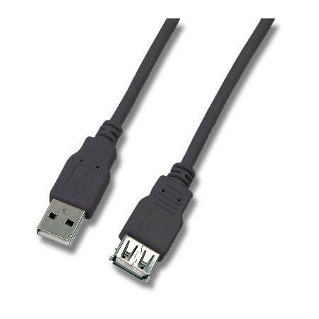 Rallonge USB 2.0 A-A M / F Noir - 1m