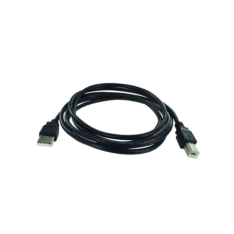 Cordon USB 2.0 A-B M / M - AWG28/24 - Noir - 1.8m 