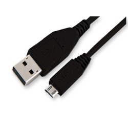Cordon USB2.0 A Mâle / Micro USB A Mâle - 1.80m