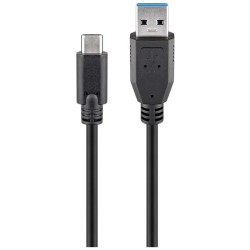 Cordon USB3.0 Mâle Type A vers USB-C Mâle - 2m