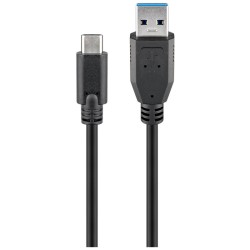 Cordon USB3.0 Mâle Type A vers USB-C Mâle - 3m