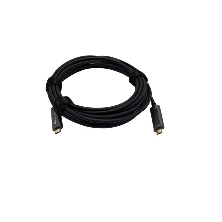 Cordon USB-C 3.1 FO 10Gbps - support vidéo 4K@30Hz 20V 3A - 5m