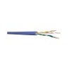 DRAKA - Câble monobrin - Cat6 U/UTP - 4 paires LSOH - Bleu - 305m