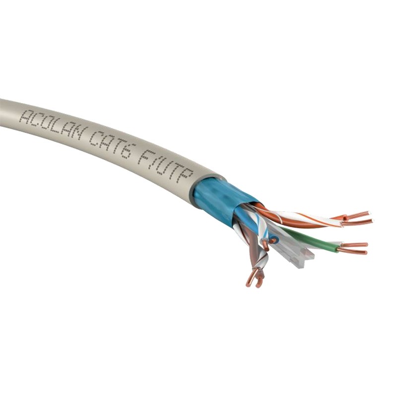 ACOME - Câble Monobrin - Cat6 F/UTP - 4 paires LSOH Ivoire - T500m