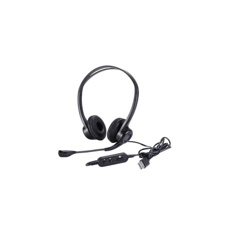 UPTEC - Casque/Micro avec suppression bruit ambiant USB - Câble de 2m