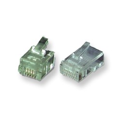 Connecteur RJ11 UTP câble plat - 10 pcs