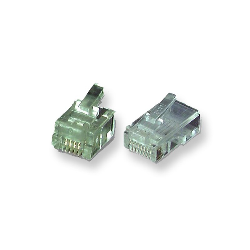 Connecteur RJ11 UTP câble plat - 10 pcs