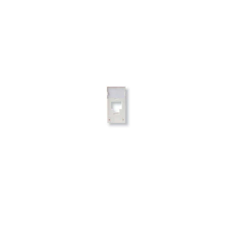 Face avant 22.5x45 pour 1 RJ45 - Blanc - 3M