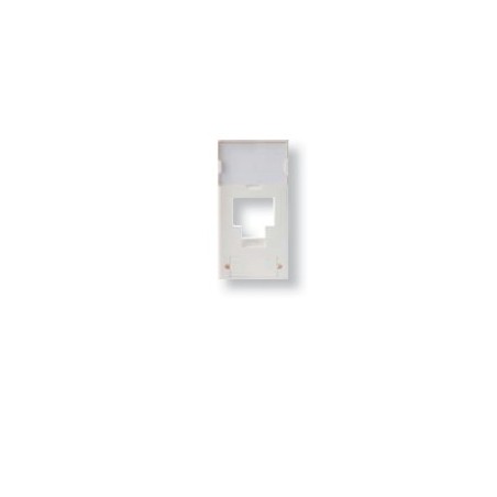 Face avant 22.5x45 pour 1 RJ45 - Blanc - 3M