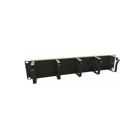 UPTEC - Panneau 19" 2U guide passe câble - 5 anneaux