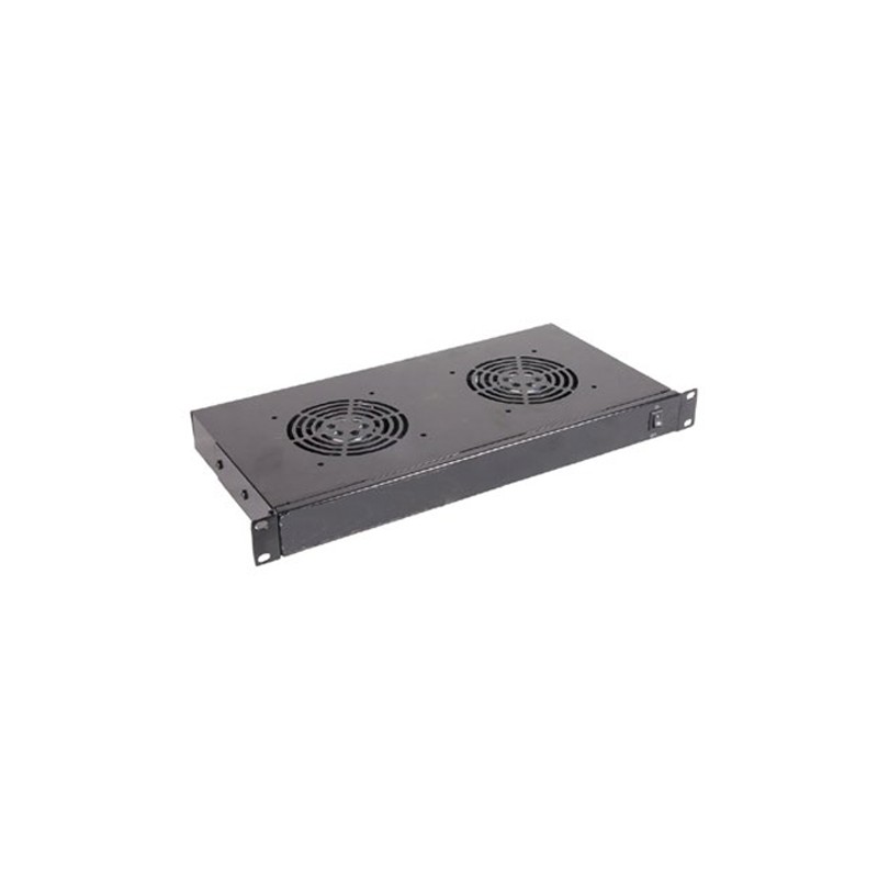 UPTEC - Tiroir de ventilation rackable 1U (2 ventilateurs)