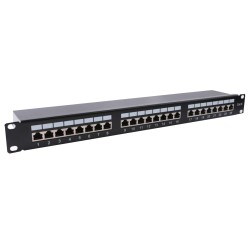 UPTEC - Panneau de brassage 19" 1U équipé 24 ports CAT6 FTP