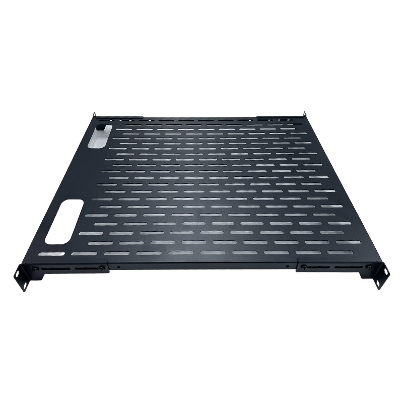 UPTEC - Etagère 19" 1U prof 750 ajustable 550 à 890mm Charge 60Kg