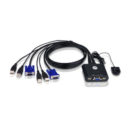 ATEN - CS22U - Commutateur KVM câble VGA USB - 2 ports