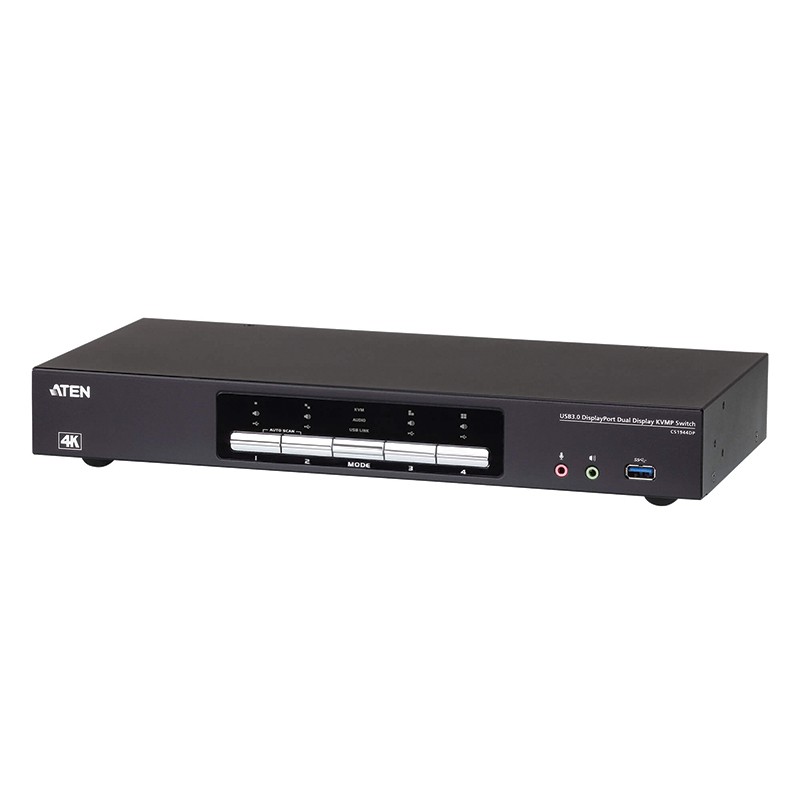 ATEN - CS1944DP -Commutateur KVMP™ 2 affichages DP 4K 4 ports USB 3.0