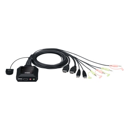 ATEN - CS22H - Commutateur KVM câble HDMI 4K USB 2 ports - sélecteur