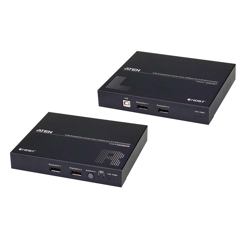 ATEN - CE924 - Système d’extension KVM USB DP double vue HDBaseT™ 2.0