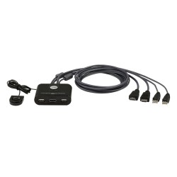 ATEN - CS22HF - Commutateur KVM câblé FHD HDMI à 2 ports