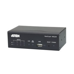 ATEN - VK224 - Boîtier d'extension série 4 ports (RS-232/422/485) PoE
