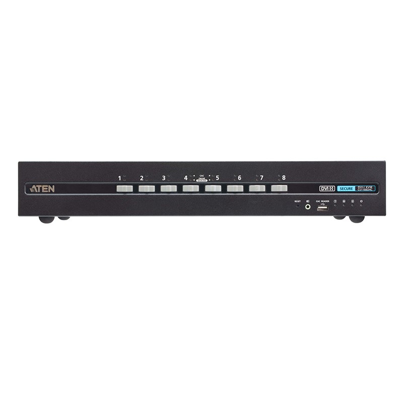 ATEN - CS1188D4C - Commutateur KVM sécurisé DVI 8 ports USB avec CAC