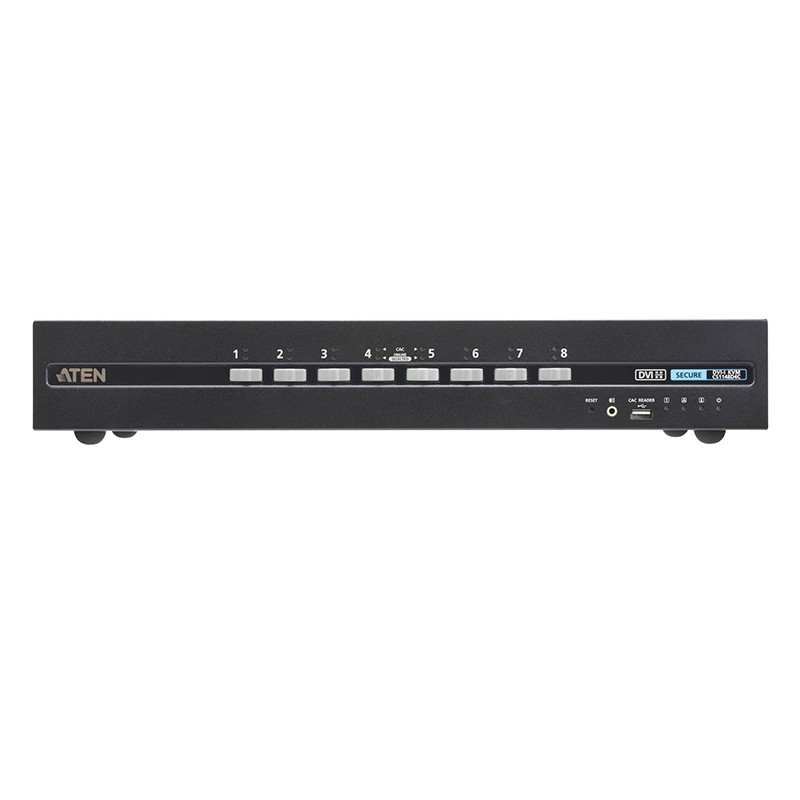 ATEN-CS1148D4C-Commutateur KVM sécu à double écran DVI 8ports avc CAC