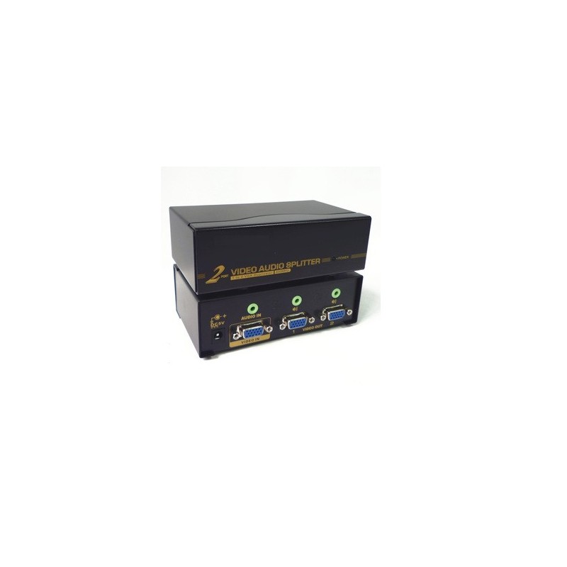 Splitter VGA + Audio 2 ports - 450MHz - 2048x1536@60Hz