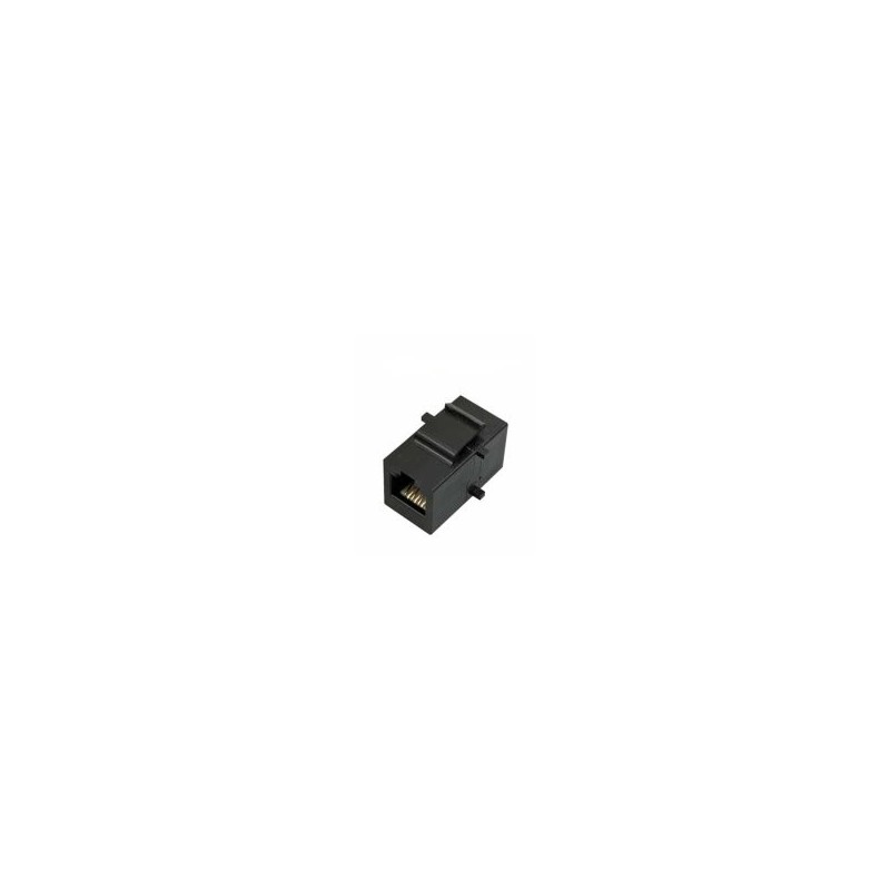 Traversée RJ45 UTP Cat 6 F/F - Noire