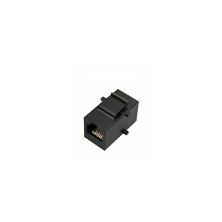 Traversée RJ45 UTP Cat 6 F/F - Noire