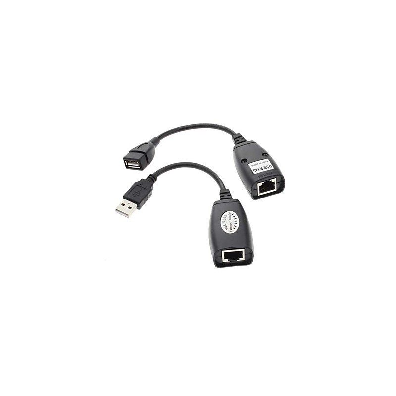 Extendeur avec cordon 0.2m USB2.0 sur RJ45 - 45m