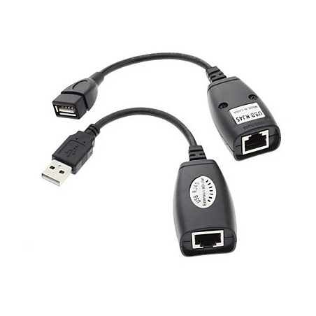 Extendeur avec cordon 0.2m USB2.0 sur RJ45 - 45m