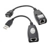 Extendeur avec cordon 0.2m USB2.0 sur RJ45 - 45m