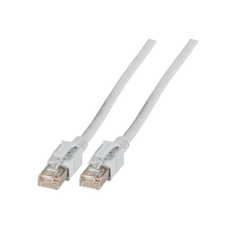 Cordon RJ45 CAT6A S/FTP à repérage lumineux Gris - 10m