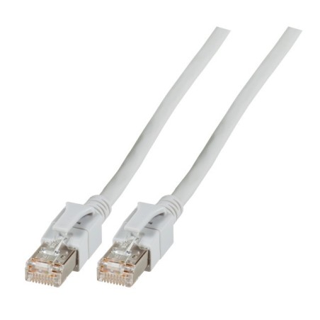 Cordon RJ45 CAT6A S/FTP à repérage lumineux Gris - 1m