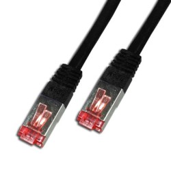 Cordon Cat 6 SSTP Noir LSOH