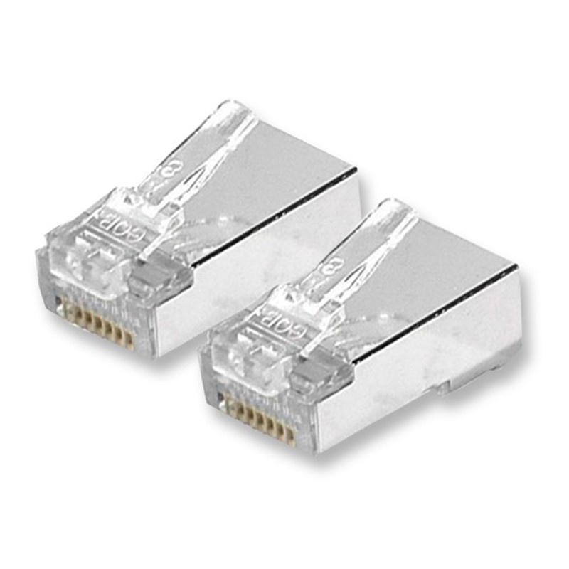 Connecteur RJ45 Cat 5e UTP - Contacts alignés - 10 pcs