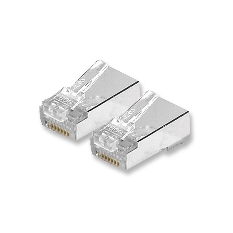 Connecteur RJ45 Cat 6 UTP contacts décalés - 10 pcs