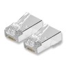 Connecteur RJ45 Cat 6 UTP contacts décalés - 10 pcs