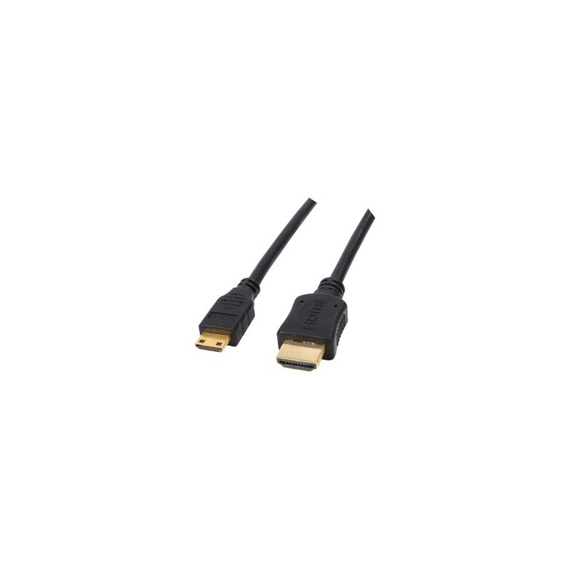 Cordon HDMI type A vers Mini HDMI type C connecteurs OR - M/M - 1m