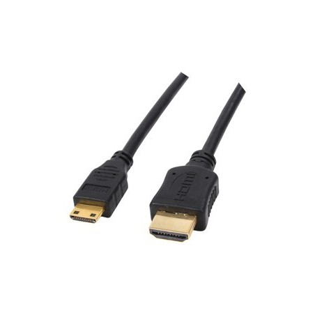 Cordon HDMI type A vers Mini HDMI type C connecteurs OR - M/M - 1m