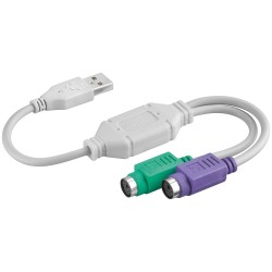 Adaptateur actif USB/PS2 double