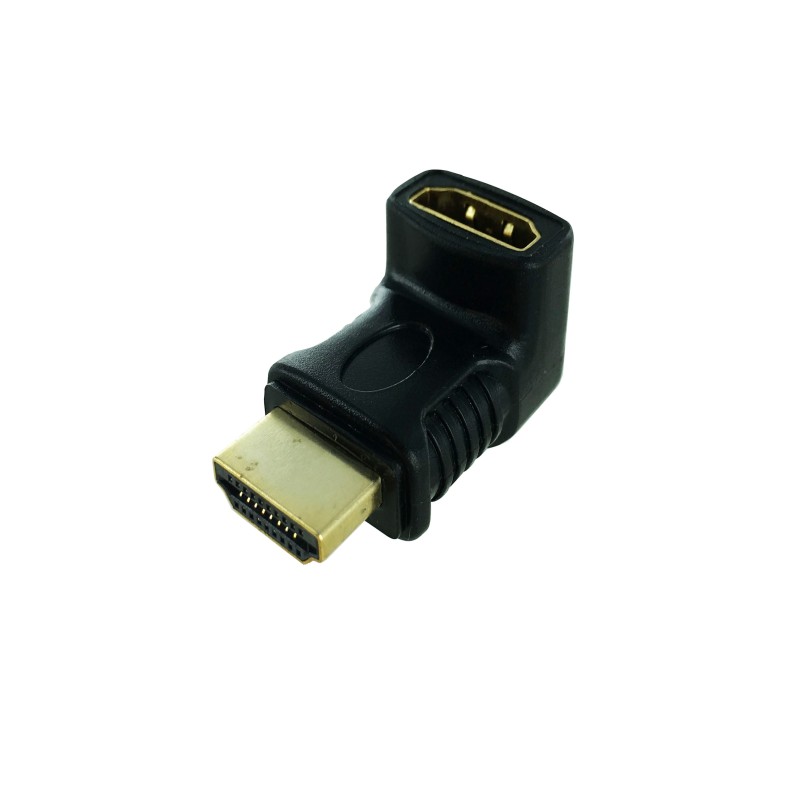 Adaptateur HDMI M / F - 1080p - Coudé 90°