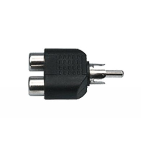 Adaptateur RCA M / 2 x RCA F (blanc/rouge)