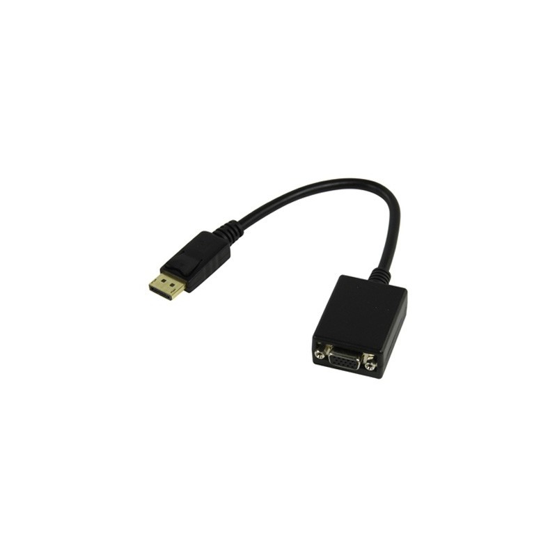 Adaptateur DisplayPort 1.2 M vers VGA F - AWG30 - 0.20m