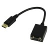 Adaptateur DisplayPort 1.2 M vers VGA F - AWG30 - 0.20m